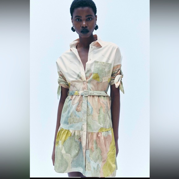 Zara Dresses & Skirts - ZARA PRINTED SHORT DRESS